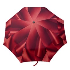 Red Fabric Textile Macro Detail Folding Umbrellas by Celenk