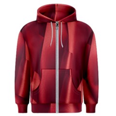 Red Fabric Textile Macro Detail Men s Zipper Hoodie by Celenk