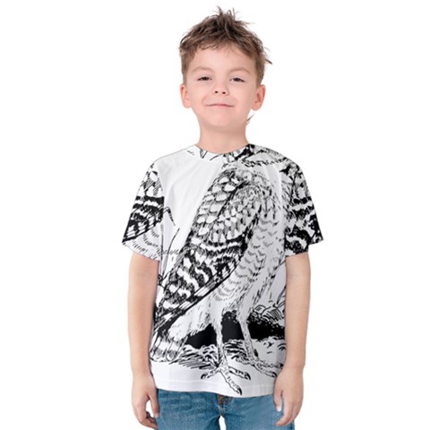 Animal Bird Forest Nature Owl Kids  Cotton Tee by Celenk