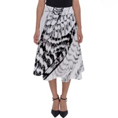 Animal Bird Forest Nature Owl Perfect Length Midi Skirt by Celenk