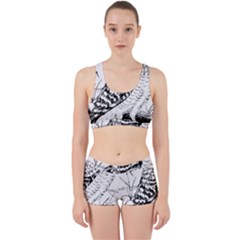 Animal Bird Forest Nature Owl Work It Out Sports Bra Set by Celenk