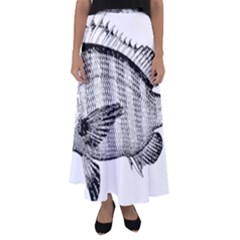 Animal Fish Ocean Sea Flared Maxi Skirt by Celenk