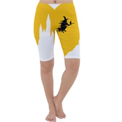 Castle Cat Evil Female Fictional Cropped Leggings  by Celenk