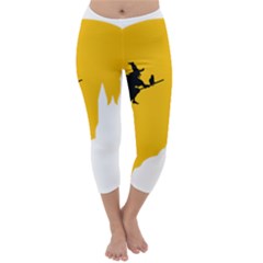 Castle Cat Evil Female Fictional Capri Winter Leggings  by Celenk