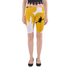 Castle Cat Evil Female Fictional Yoga Cropped Leggings by Celenk