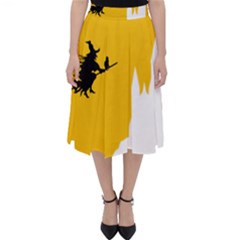 Castle Cat Evil Female Fictional Folding Skater Skirt by Celenk