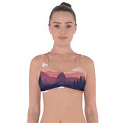 Design Art Hill Hut Landscape Got No Strings Sports Bra