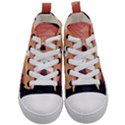 Design Art Hill Hut Landscape Kid s Mid-Top Canvas Sneakers View1