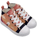 Design Art Hill Hut Landscape Kid s Mid-Top Canvas Sneakers View3