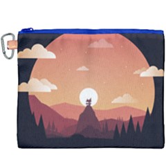 Design Art Hill Hut Landscape Canvas Cosmetic Bag (xxxl)