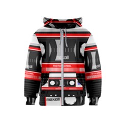 Compact Cassette Musicassette Mc Kids  Zipper Hoodie by Celenk