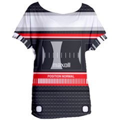 Compact Cassette Musicassette Mc Women s Oversized Tee by Celenk