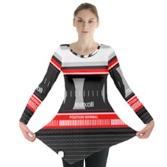 Compact Cassette Musicassette Mc Long Sleeve Tunic  by Celenk