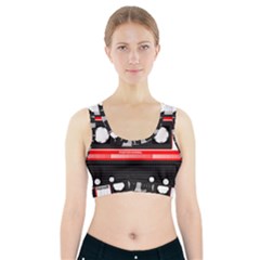 Compact Cassette Musicassette Mc Sports Bra With Pocket by Celenk