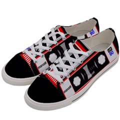 Compact Cassette Musicassette Mc Women s Low Top Canvas Sneakers by Celenk