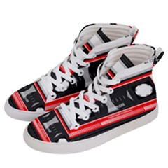 Compact Cassette Musicassette Mc Women s Hi-top Skate Sneakers by Celenk