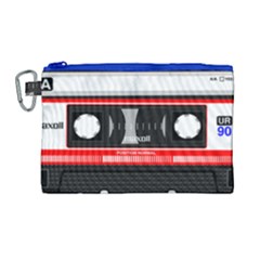 Compact Cassette Musicassette Mc Canvas Cosmetic Bag (large)