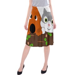 Baby Decoration Cat Dog Stuff Midi Beach Skirt by Celenk