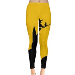 Castle Cat Evil Female Fictional Leggings  by Celenk