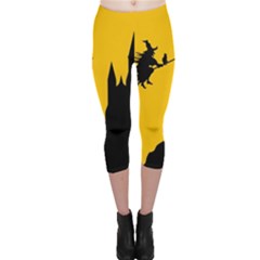 Castle Cat Evil Female Fictional Capri Leggings  by Celenk