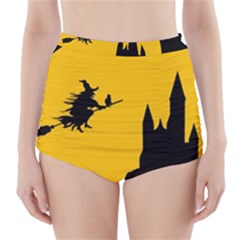 Castle Cat Evil Female Fictional High-waisted Bikini Bottoms by Celenk