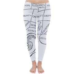 Brain Chart Diagram Face Fringe Classic Winter Leggings by Celenk