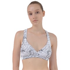 Brain Chart Diagram Face Fringe Sweetheart Sports Bra by Celenk