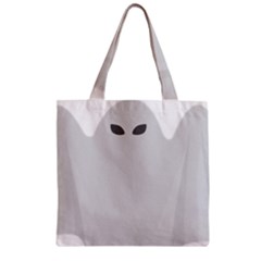 Ghost Halloween Spooky Horror Fear Zipper Grocery Tote Bag by Celenk