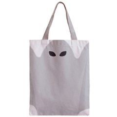 Ghost Halloween Spooky Horror Fear Zipper Classic Tote Bag by Celenk