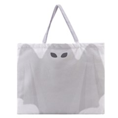 Ghost Halloween Spooky Horror Fear Zipper Large Tote Bag by Celenk