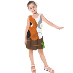 Baby Decoration Cat Dog Stuff Kids  Sleeveless Dress by Celenk