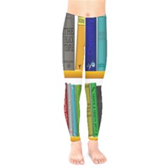 Shelf Books Library Reading Kids  Legging