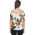 Flower Branch Nature Leaves Plant Cutout Shoulder Tee View2