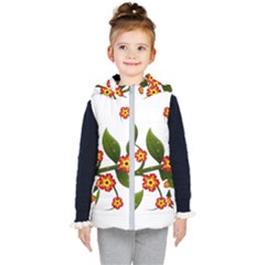 Flower Branch Nature Leaves Plant Kid s Puffer Vest by Celenk