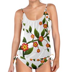 Flower Branch Nature Leaves Plant Tankini Set by Celenk