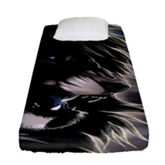 Angry Lion Digital Art Hd Fitted Sheet (Single Size)