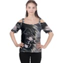 Angry Lion Digital Art Hd Cutout Shoulder Tee View1