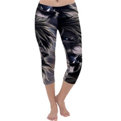 Angry Lion Digital Art Hd Capri Yoga Leggings