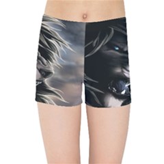 Angry Lion Digital Art Hd Kids Sports Shorts