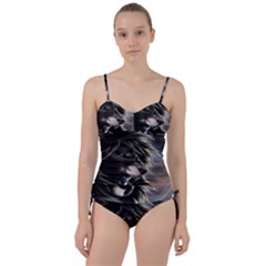 Angry Lion Digital Art Hd Sweetheart Tankini Set