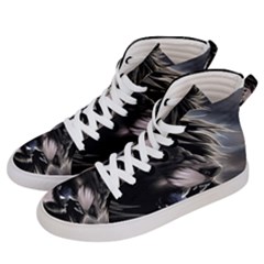 Angry Lion Digital Art Hd Men s Hi-top Skate Sneakers