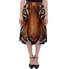 The Tiger Face Folding Skater Skirt