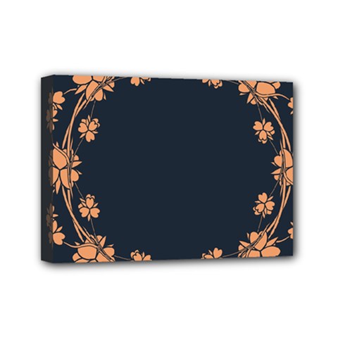 Floral Vintage Royal Frame Pattern Mini Canvas 7  X 5  by Celenk