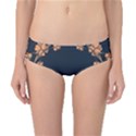 Floral Vintage Royal Frame Pattern Classic Bikini Bottoms View1