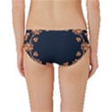 Floral Vintage Royal Frame Pattern Classic Bikini Bottoms View2