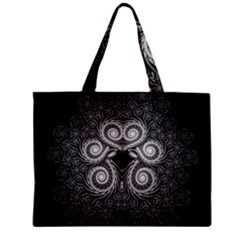 Fractal Filigree Lace Vintage Zipper Mini Tote Bag by Celenk