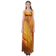 Flowers Leaves Leaf Floral Summer Empire Waist Maxi Dress by Celenk