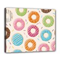 Colored Doughnuts Pattern Deluxe Canvas 24  x 20   View1