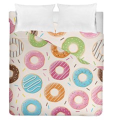 Colored Doughnuts Pattern Duvet Cover Double Side (queen Size) by Bigfootshirtshop