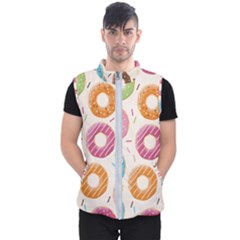 Colored Doughnuts Pattern Men s Puffer Vest by Bigfootshirtshop